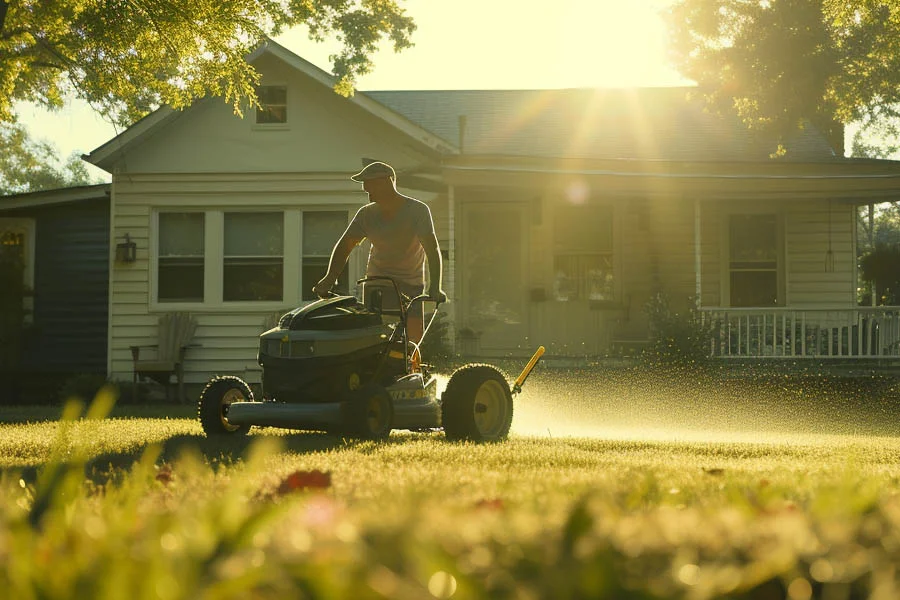 battery operated lawn mower